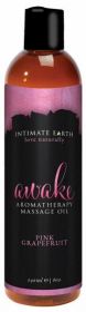 Intimate Earth Awake Massage Oil 8oz