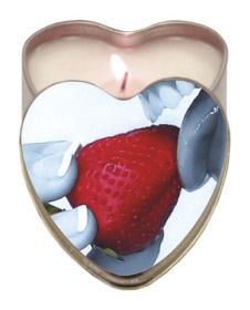 Edible Heart Candle - Strawberry (SKU: EBHSCK003)