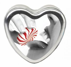 Edible Heart Candle Mint 4 oz (SKU: EBHSCK008)