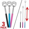 3 PACK Back Scratcher LONG REACH Extendable Telescopic Massager Tool