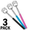 3 PACK Back Scratcher LONG REACH Extendable Telescopic Massager Tool